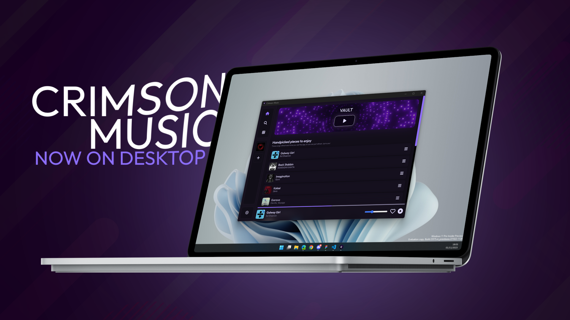 Crimson Music Desktop Ad